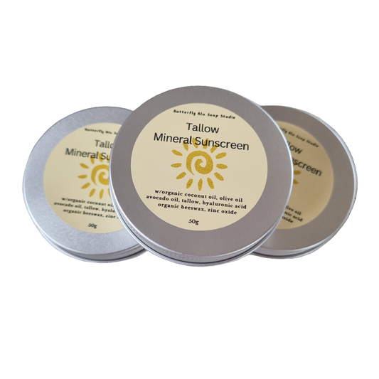 Tallow Mineral Sunscreen (50g) ** WATERPROOF **