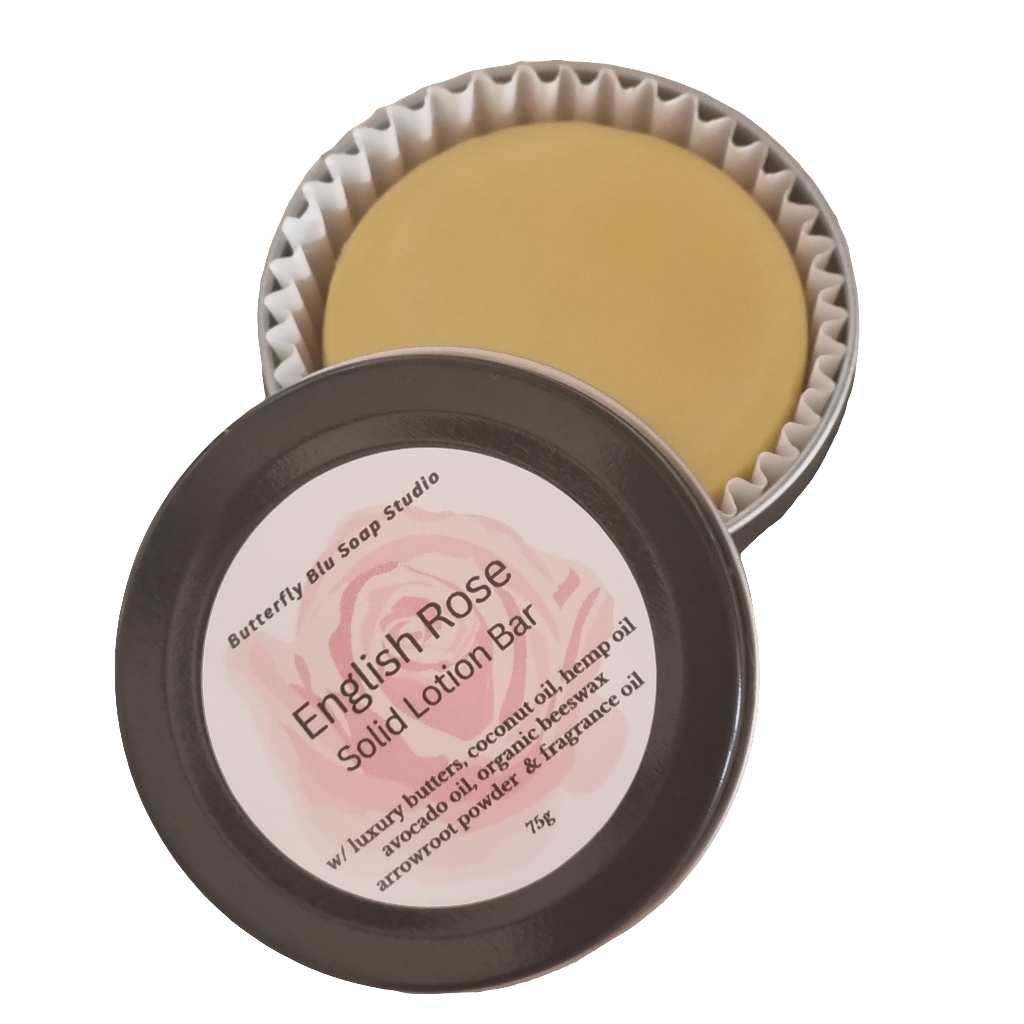 Solid Lotion Bar - English Rose